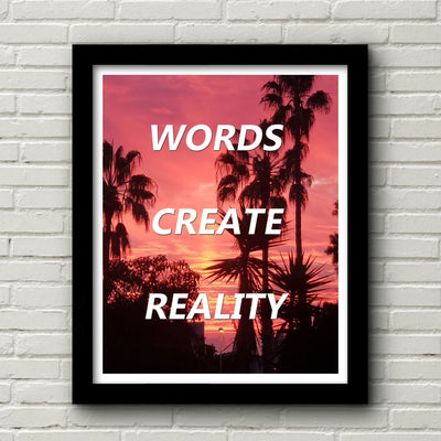 Words Create Reality Prints Stefan Johansson H3 