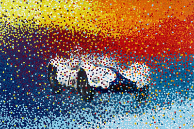 Maserati Birdcage (Acrylic on Canvas, 40" x 60") Stefan Johansson H3 